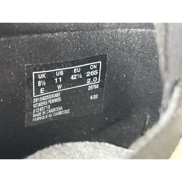 Clarks Cloudsteppers Carly Wish Womens 11 W Black Grey Camo Flats Slip On Ballet - Picture 8 of 10